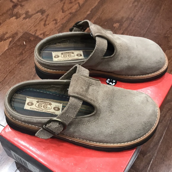 Route 66 suede clog shoes size 6 - Picture 2 of 5